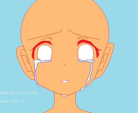 Crying Girl Base By Riko Pixels On Deviantart