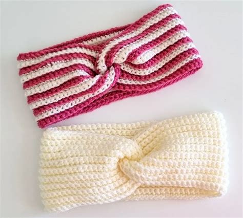 Simple Crochet Earwarmer Weave Crochet