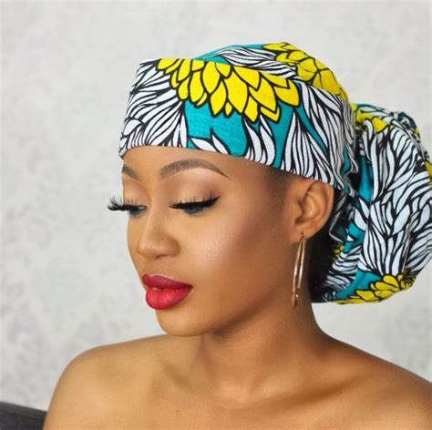African Head Dress African Hair Wrap African Turban African Print