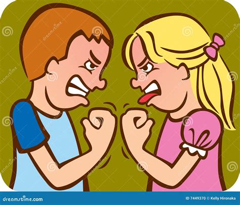 Sibling Rivalry Stock Illustration Illustration Of Sibling 7449370