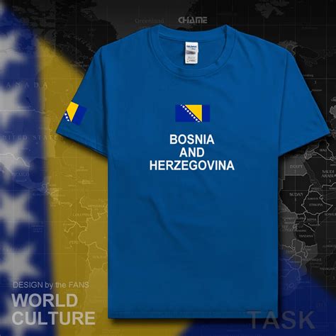 Bosnia And Herzegovina Mens T Shirts Fashion 2017 Jersey Nation Team