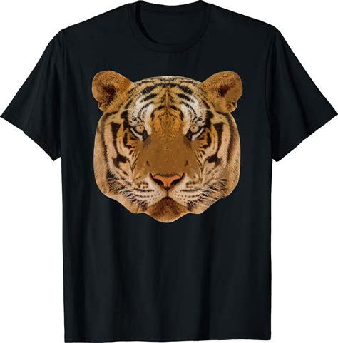 Tiger Face T Shirt Clothing