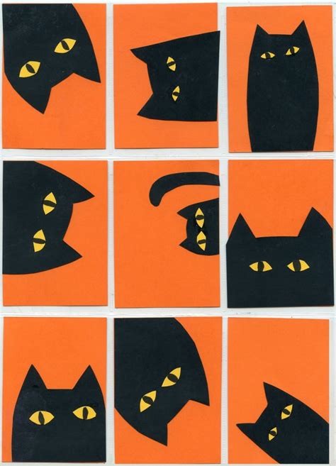 Halloween Idea For Cat Collage Art Projects For Kids