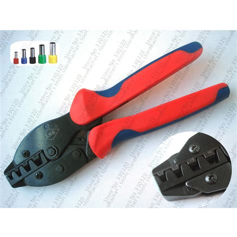 Cable Ferrules Crimp Tool Ratchet Crimping Plier For 10 35mm2 Wire End