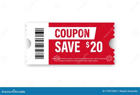 Set Of Template Coupon T Coupon Element Template Graphics Design