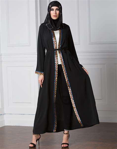 Arabic Dress Abayas Cardigan For Women Muslim Dress Plus Size Xl