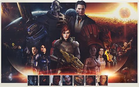 Hd Wallpaper Mass Effect Ashley Williams Commander Shepard Garrus