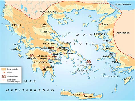 Mapa De Grecia Antigua En 2020 Grecia Antigua Grecia Polis Griegas