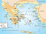 Mapa de Grecia Antigüa European History, Ancient History, Art History ...