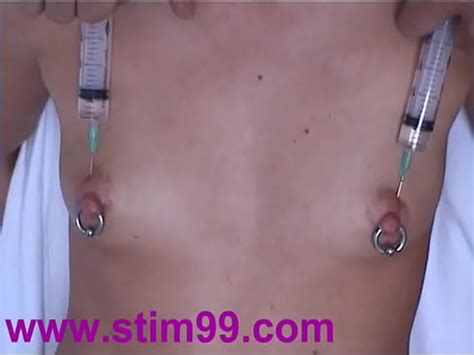 Injection Saline in Breast Nipples Pumping Tits Vibrator XVIDEOSダウン