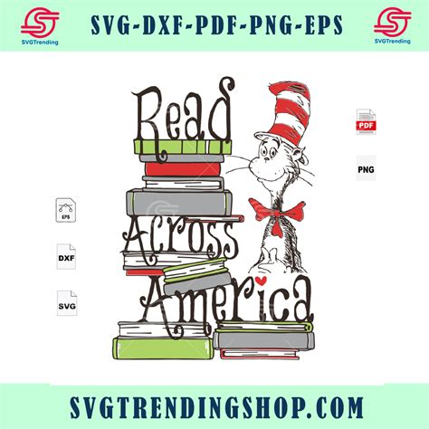 read across america day reading festival seuss hat book reading sublimation reading week