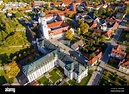 Luftaufnahme, Deutschland, Bayern, Ursberg, Klosterkirche und Kloster ...