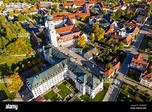 Luftaufnahme, Deutschland, Bayern, Ursberg, Klosterkirche und Kloster ...