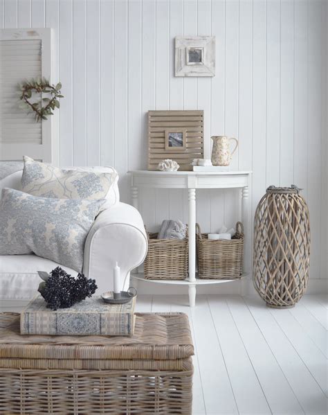 Living Room Furniture White New England And Coastal Style