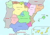 Medieval Spain map - Map of Spain medieval (Southern Europe - Europe)