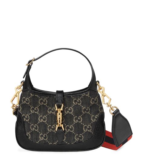 Gucci Mini Denim Jackie 1961 Shoulder Bag In Black Lyst Canada