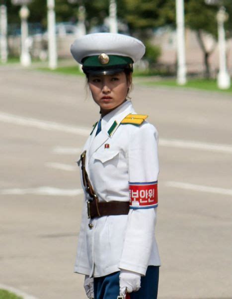 North Korea Female Army Soldier Female Police Officers Korean People