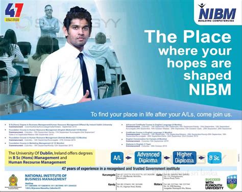 Nibm Sri Lanka Business Management Degree Courses Education Synergyy