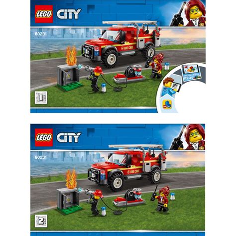Lego Feu Chief Response Truck 60231 Instructions Brick Owl Lego Marché