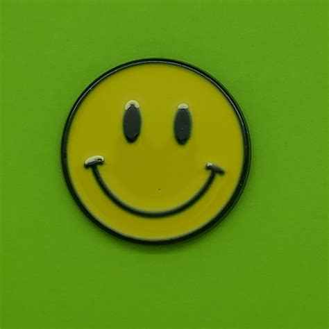 Smiley Face Pin Quirky Pin Enamel Pin Collector Fun Pin Etsy