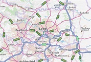 Kaart MICHELIN Leeds - plattegrond Leeds - ViaMichelin