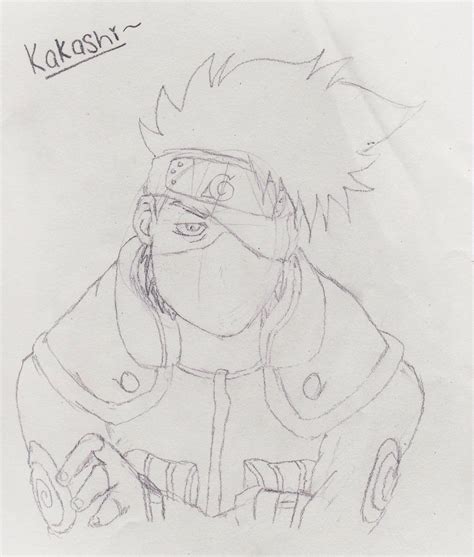 Naruto Kakashi Sketch By Brittani752 On Deviantart