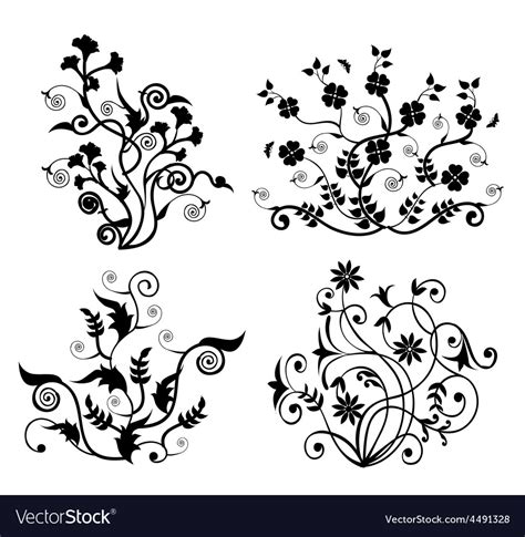 Floral Motifs Design Royalty Free Vector Image