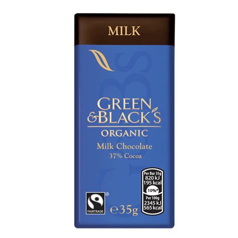 Green Black S Milk Chocolate 30x35g Bars FT ORG Go Jumbo
