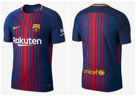 Fc Barcelona 2017 2018 Nike Home Kit 4 Gh