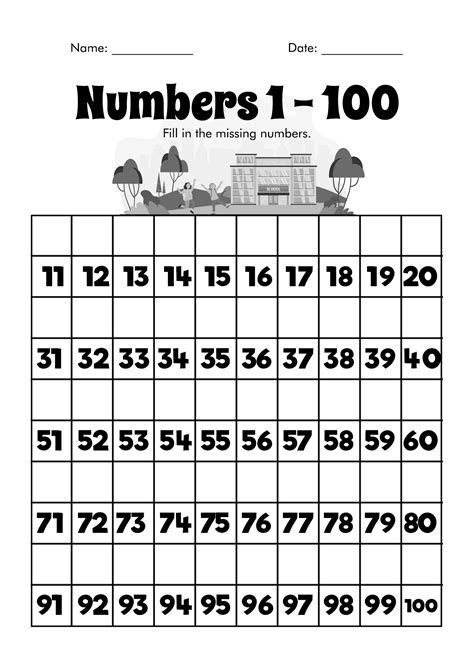 Writing Numbers To 100 Worksheets