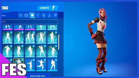 Fortnite Lovely Skin With All My Fortnite Dances And Emotes Youtube