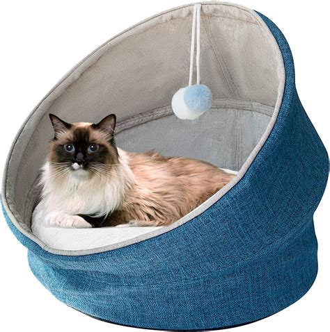 Petfun 2 In 1 Luxury Cat Beds Cozy Pet Beds Comfy Calming