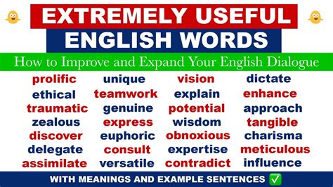 60 Mins Of Extremely Useful English Words Meanings And Example
