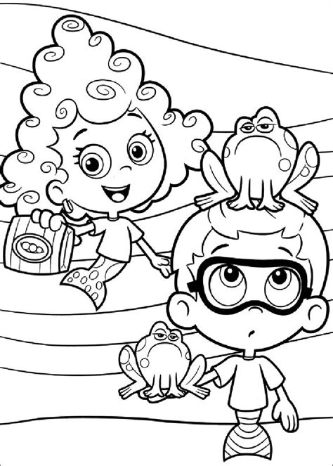 Bubble Guppies Coloring Pages Oona Print Printable Sketch Coloring Page