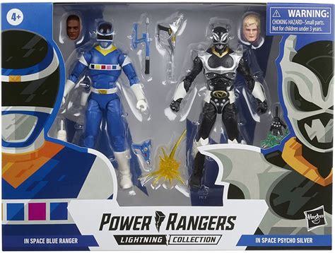 Power Rangers Lightning Collection 6inch Blue Ranger Vs Silver Psycho