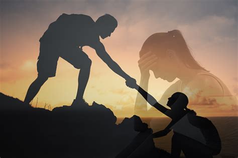 Giving A Helping Hand Stock Photo Download Image Now Mountain