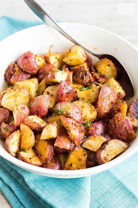garlic parmesan roasted red potatoes are an easy to make side dish that