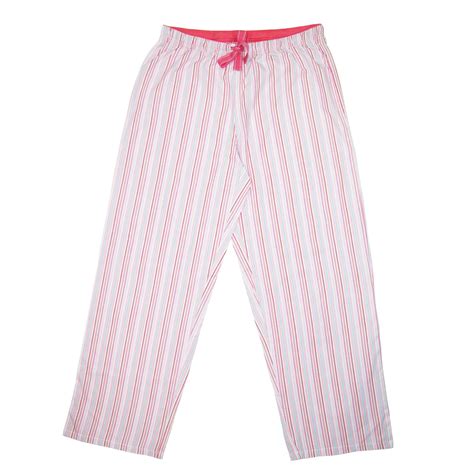 New Hanes Womens Striped Cotton Pajama Lounge Pants