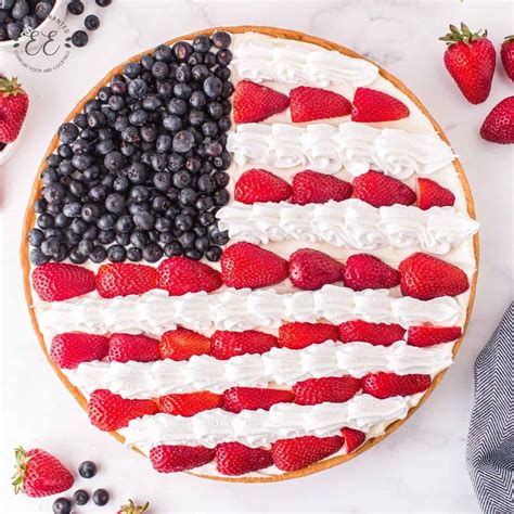 4th Of July Fruit Pizza Patriotic Dessert Recipe With Fruit