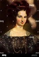 Portrait of Princess Maria Teresa of Savoy (1803-1879) 19th century ...