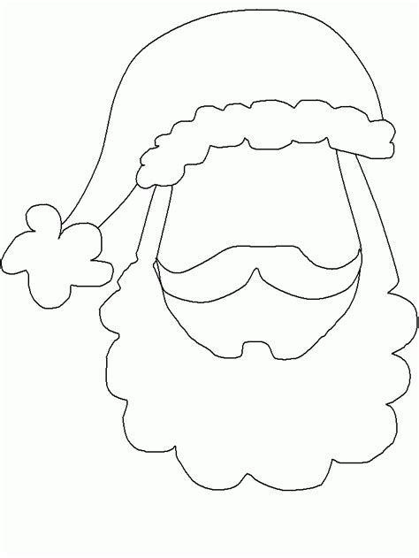 Free Santa Claus Face Template Download Free Santa Claus Face Template