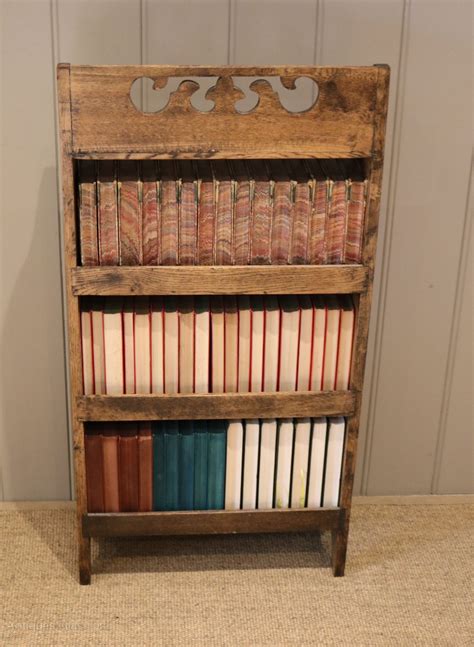 Rustic Oak Open Bookcase Antiques Atlas