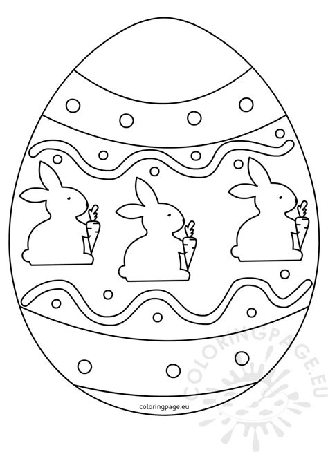 Printable Easter Egg To Color Coloring Page