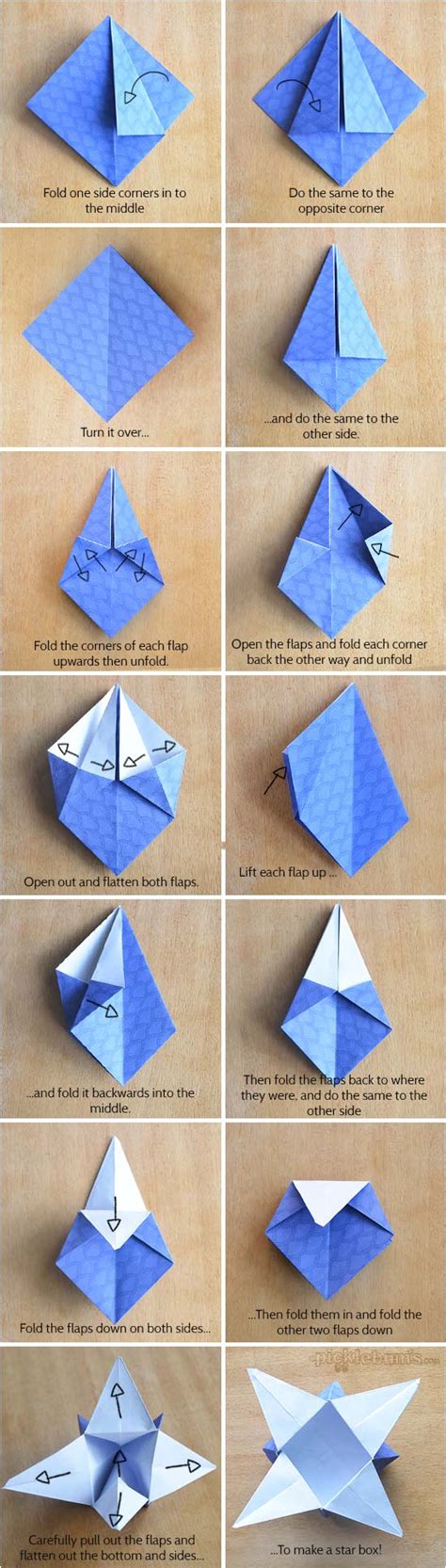 Origami Star Boxes With Printable Origami Paper Picklebums