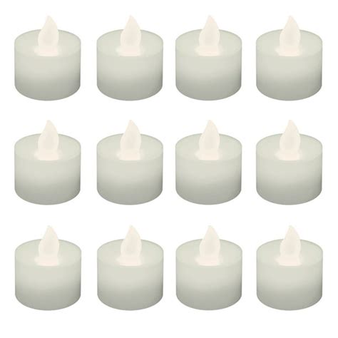 Lumabase Battery Operated Tea Light Candles Warm White 12 Count