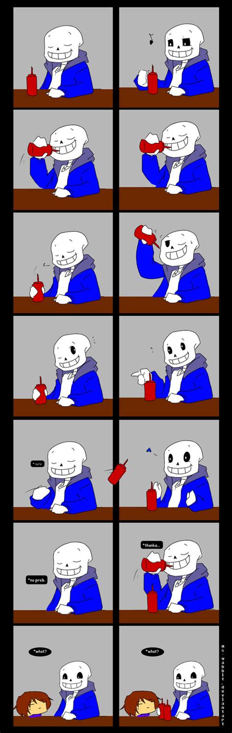 i called helping yourself out a u of undertale undertale comic ketchup art