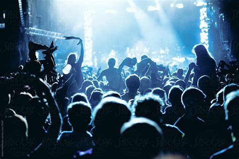 Concert Crowd At Live Music Festival By Stocksy Contributor Robert