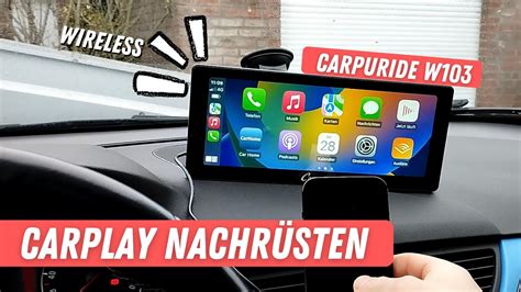 Carpuride W103 Carplay Und Android Auto Display Zum Nachrüsten