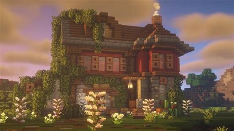 Cozy Cottage Survival Home Minecraftbuilds Minecraft Mansion Cute
