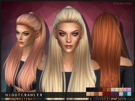 The Best Hair By Nightcrawler Frauen Frisuren The Sims Haar Styling